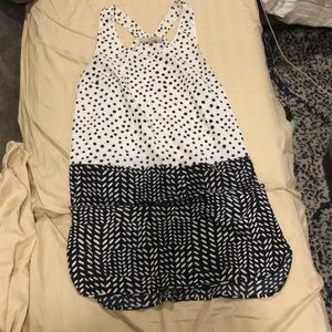 Cute mixed print shift dress